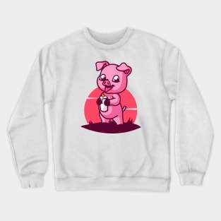 Happy piglet Crewneck Sweatshirt